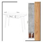 Hanah Home Mesa de estudio Soomin en Roble y Blanco